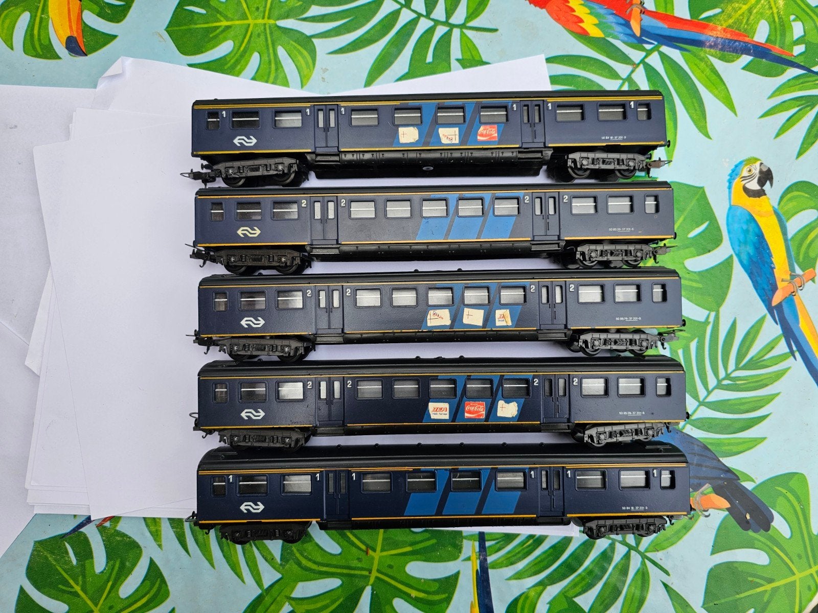 Lima en Jouef NS rijtuigen - Plan E en Intercity, Gebruikt, Gelijkstroom of Wisselstroom, Wagon, Ophalen of Verzenden