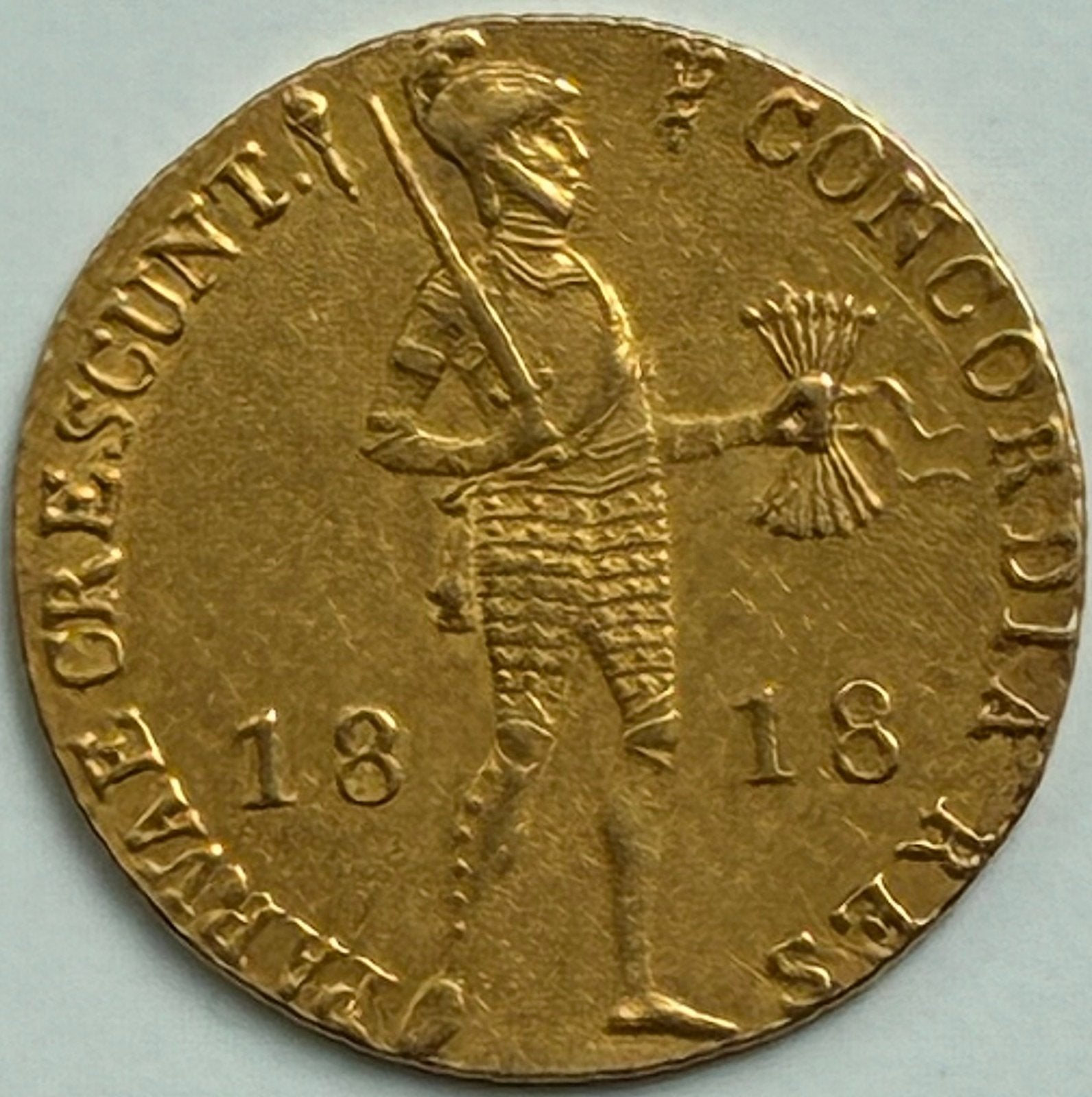 Dukaat goud 1818 Utrecht Koninkrijk Willem I, Verzenden, Overige landen, Goud