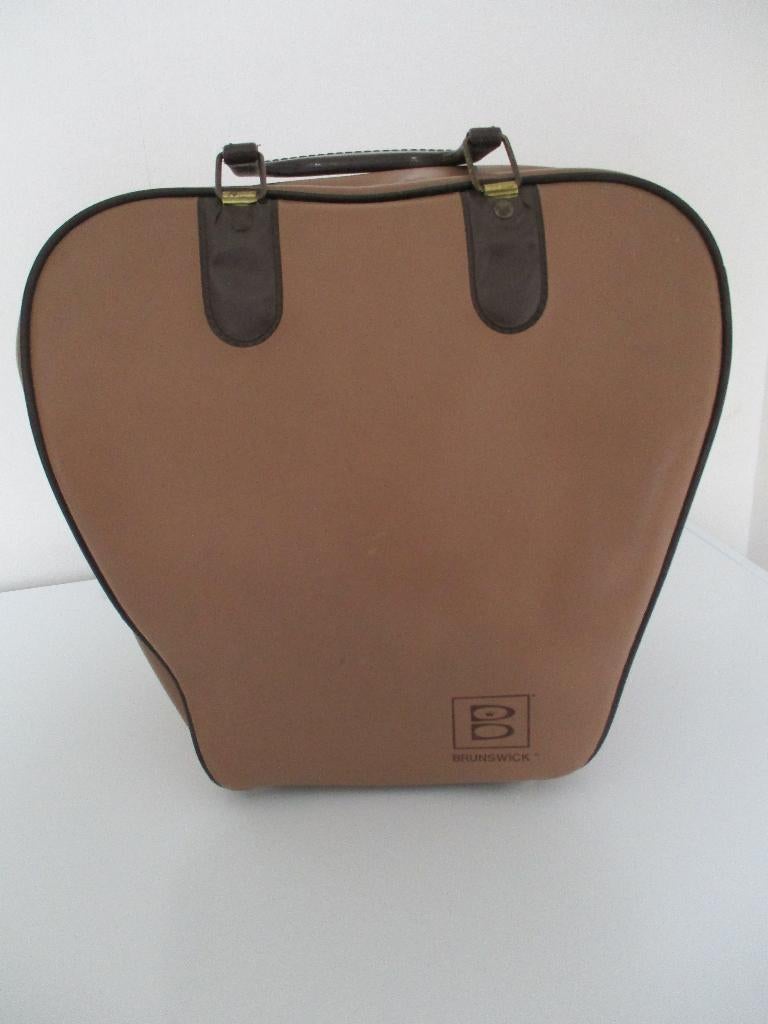 Vintage Columbia Groene Bowling bal met tas, Ophalen, Gebruikt, Bal