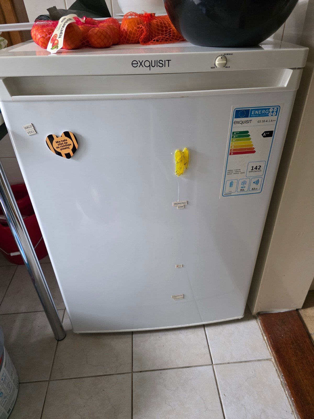 Exquisit Vrieskast - Compact en Energiezuinig, Ophalen of Verzenden, Gebruikt, Vrijstaand