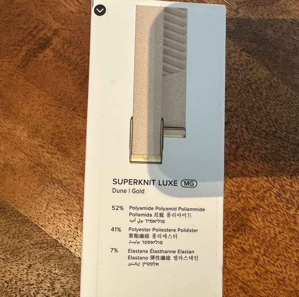 WHOOP Superknit Luxe Dune Gold – nieuw in verpakking, Sport en Fitness, Hartslagmeters, Ophalen of Verzenden, Nieuw, Overige merken