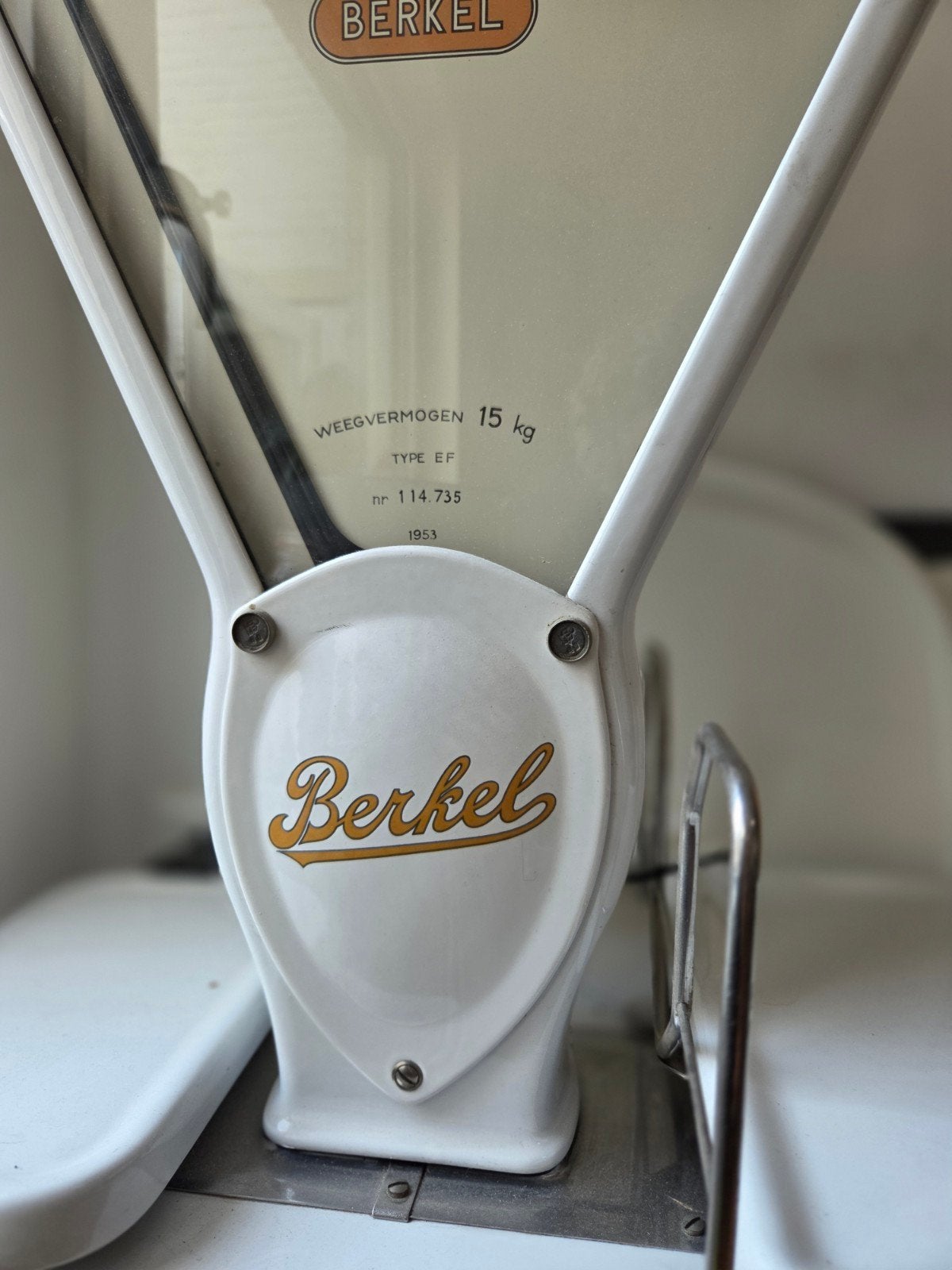 Berkel Vintage Emaille Weegschaal - 15 kg, Ophalen
