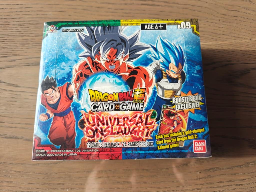Dragonball Super Universal Onslaught BT09 Booster Box Sealed, Ophalen of Verzenden, Nieuw, Boosterbox, Foil