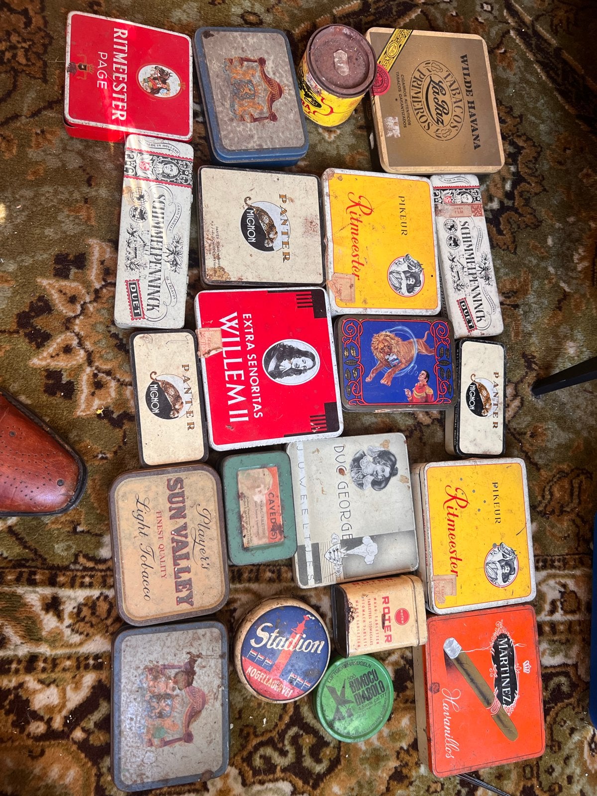 Collectie Vintage Tabaksblikken en Curiosa, Ophalen of Verzenden