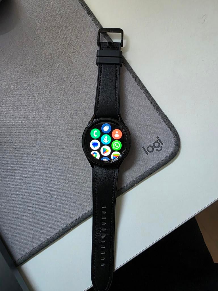 Samsung Galaxy Watch 6 Classic, Sieraden, Tassen en Uiterlijk, Smartwatches, Zwart, Ophalen of Verzenden, Zo goed als nieuw, Android