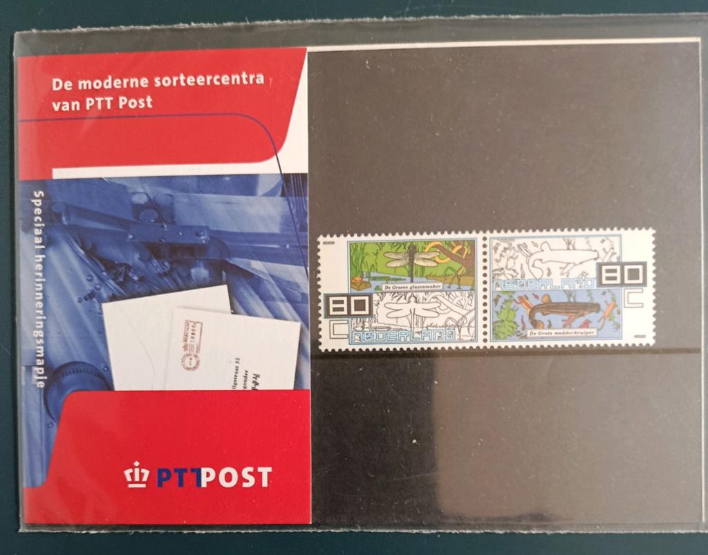 Paartje postfris met PTT reclame omslag, Ophalen of Verzenden, Na 1940, Postfris