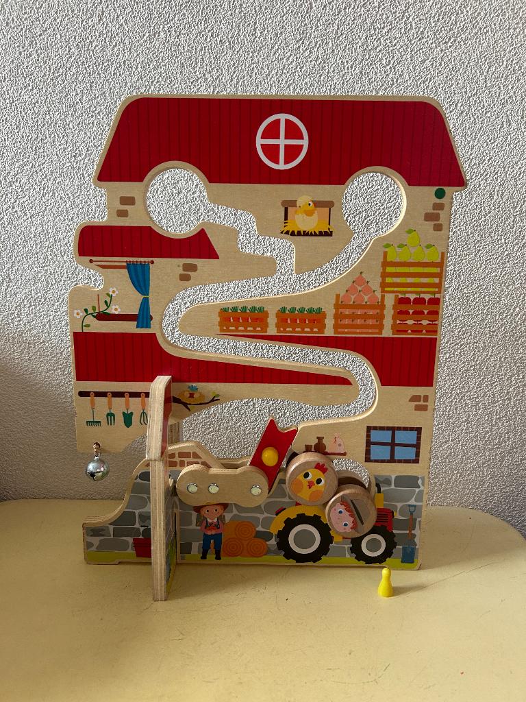 Playtive houten doolhofspeelgoed boerderij & politie, Ophalen of Verzenden, Zo goed als nieuw, Overige typen