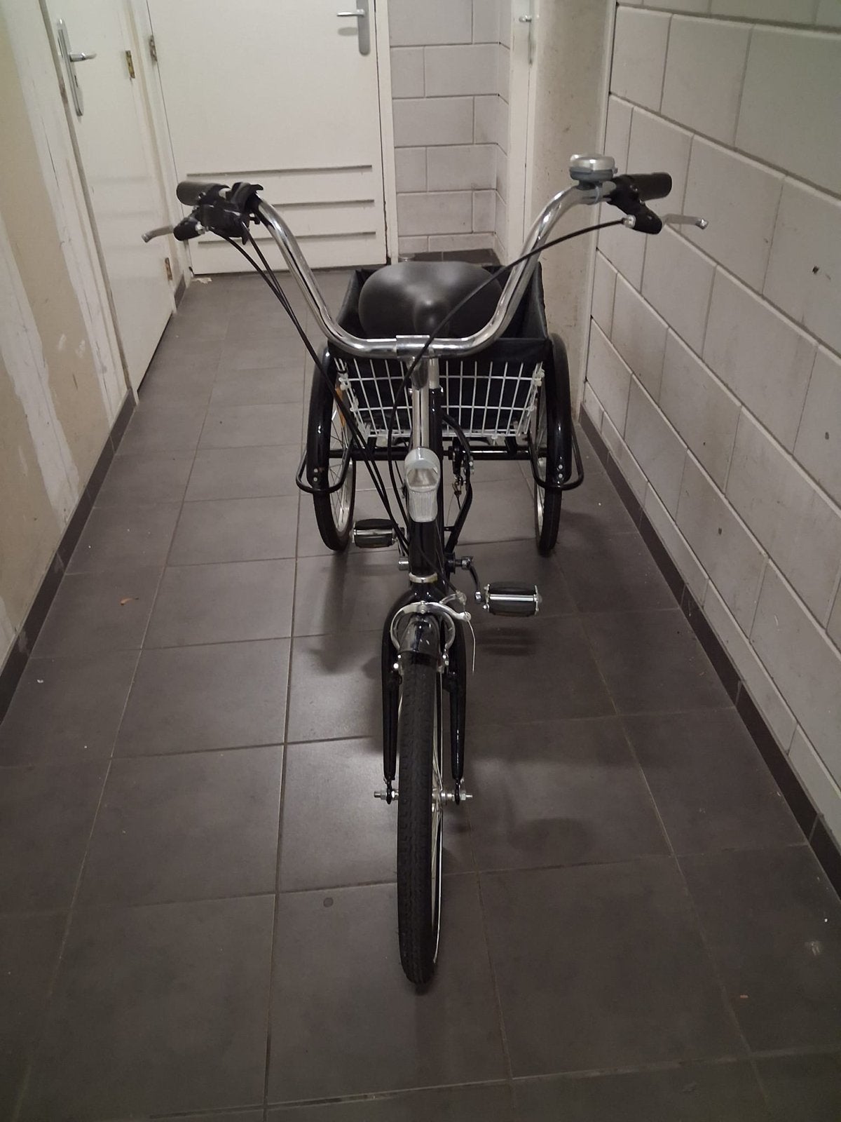 driewieler met mand, Fietsen en Brommers, Ophalen, Gebruikt, Velgrem, Verstelbare zitting
