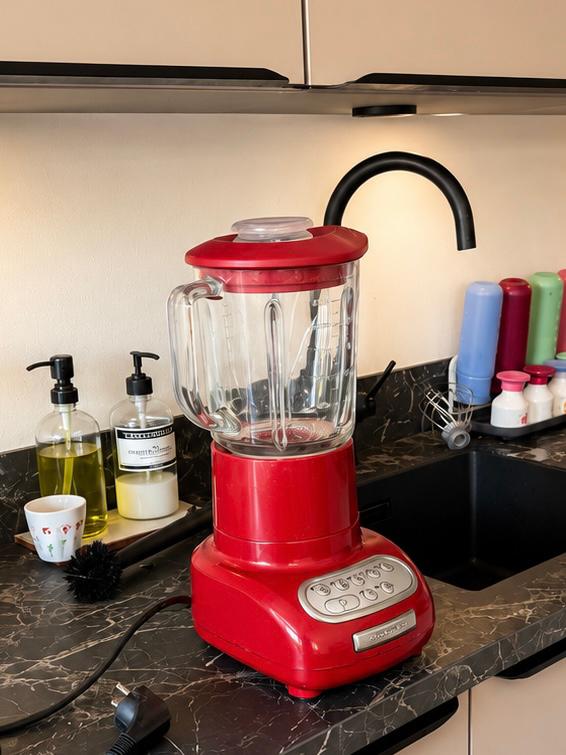 Kitchen aid Artisan blender retro rood, Witgoed en Apparatuur, Blenders, Gebruikt, Blender, Ophalen of Verzenden
