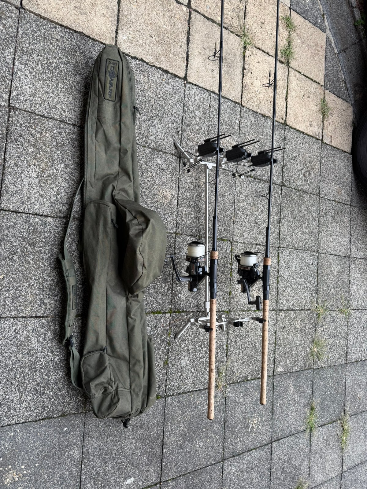 2x nash dwarf 9ft 2.75lb daiwa longbeam gs 5000 h, Ophalen, Zo goed als nieuw, Overige typen