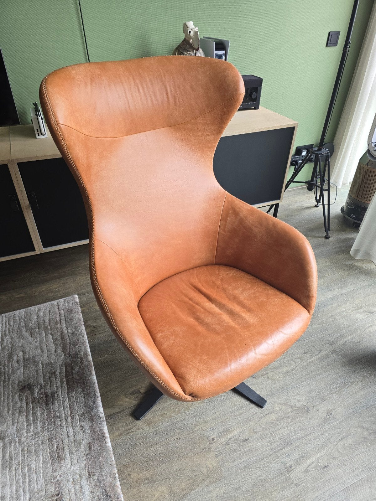 Egg Chair, Huis en Inrichting, Fauteuils, Ophalen, Zo goed als nieuw, 75 tot 100 cm, 50 tot 75 cm