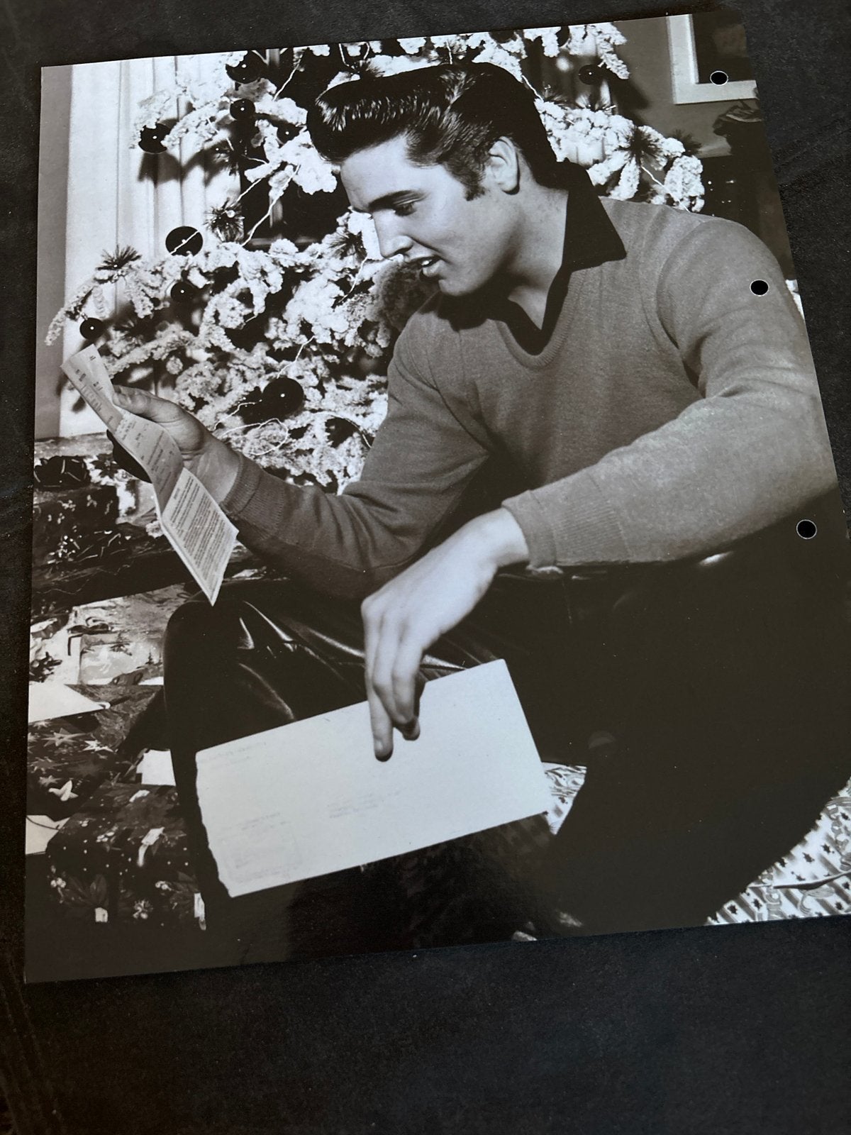 Elvis Presley Kerstmis Poster/Plaat, Ophalen of Verzenden, Zo goed als nieuw, Poster, Artwork of Schilderij