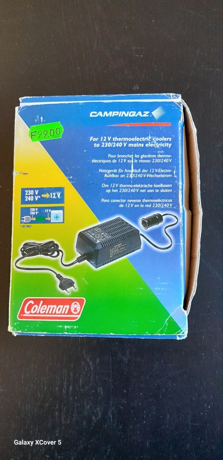Campingaz Coleman AC-DC Adapter 12V naar 230V, Ophalen of Verzenden, Zo goed als nieuw
