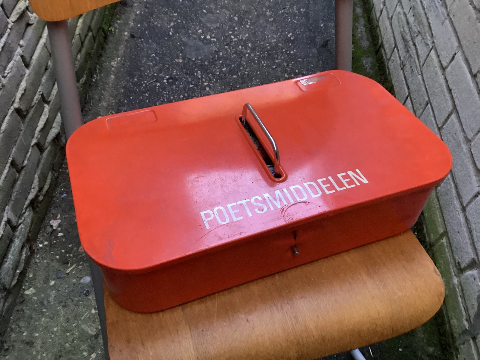 Brabantia poetsmiddelen blik., Ophalen of Verzenden, Gebruikt