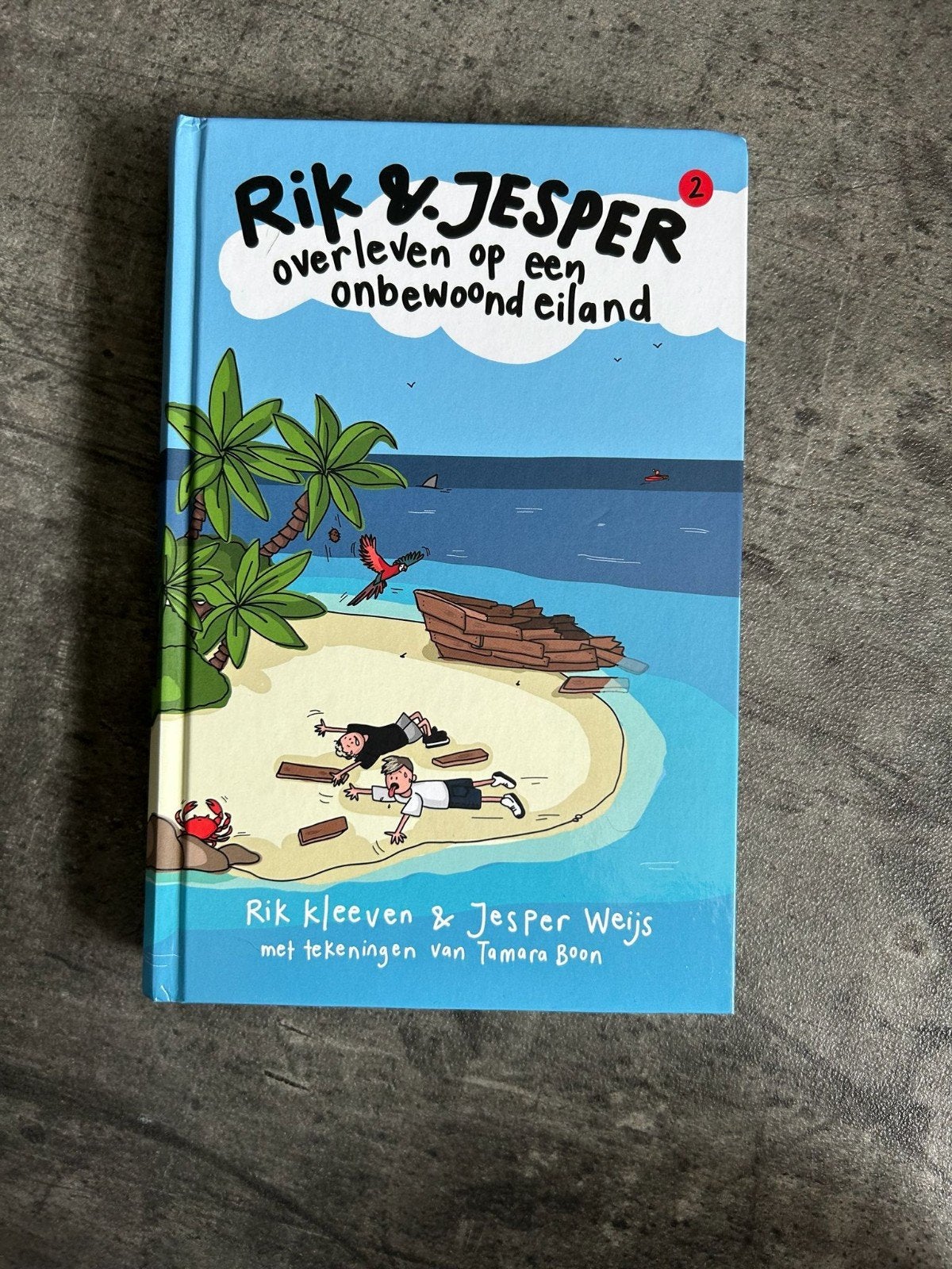 Rik & Jesper: Overleven op een onbewoond eiland, Boeken, Ophalen of Verzenden, Zo goed als nieuw, Rik Kleeven & Jesper Weijs, Fictie algemeen