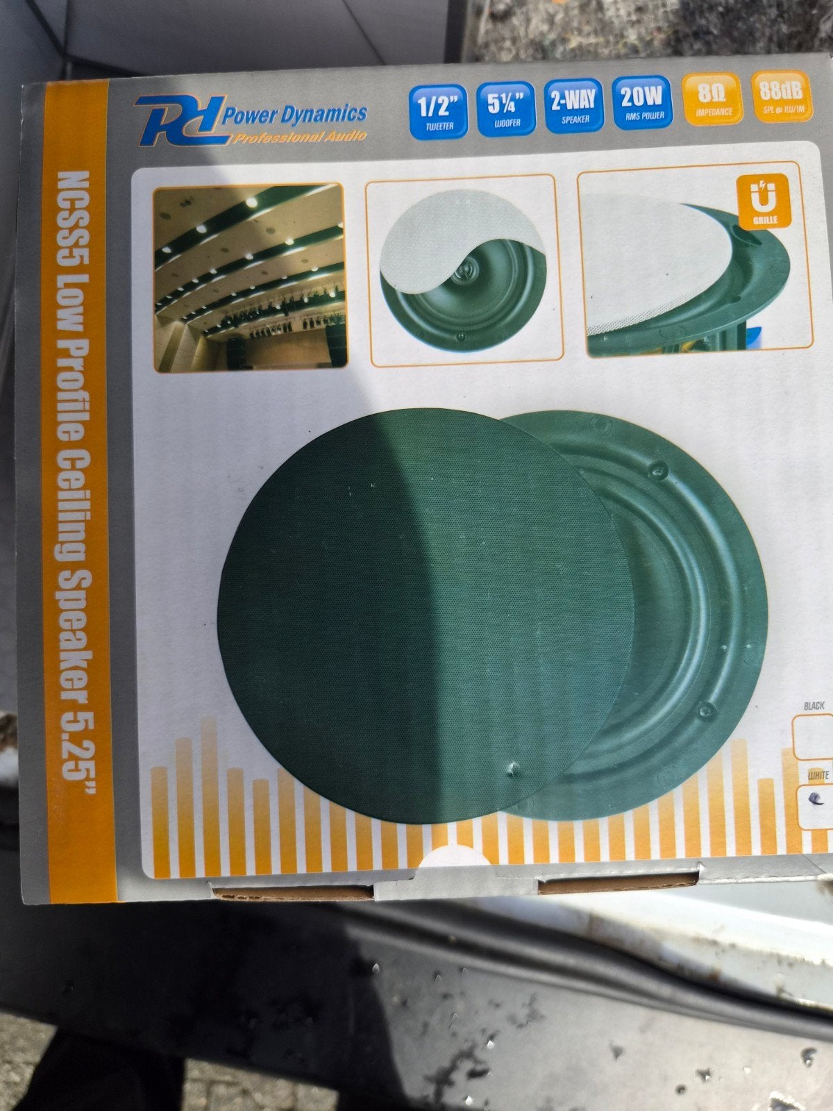 6x Power Dynamics NCSS5 Low Profile Plafondluidspreker 5.25", Overige merken, Overige typen, Nieuw, Ophalen of Verzenden