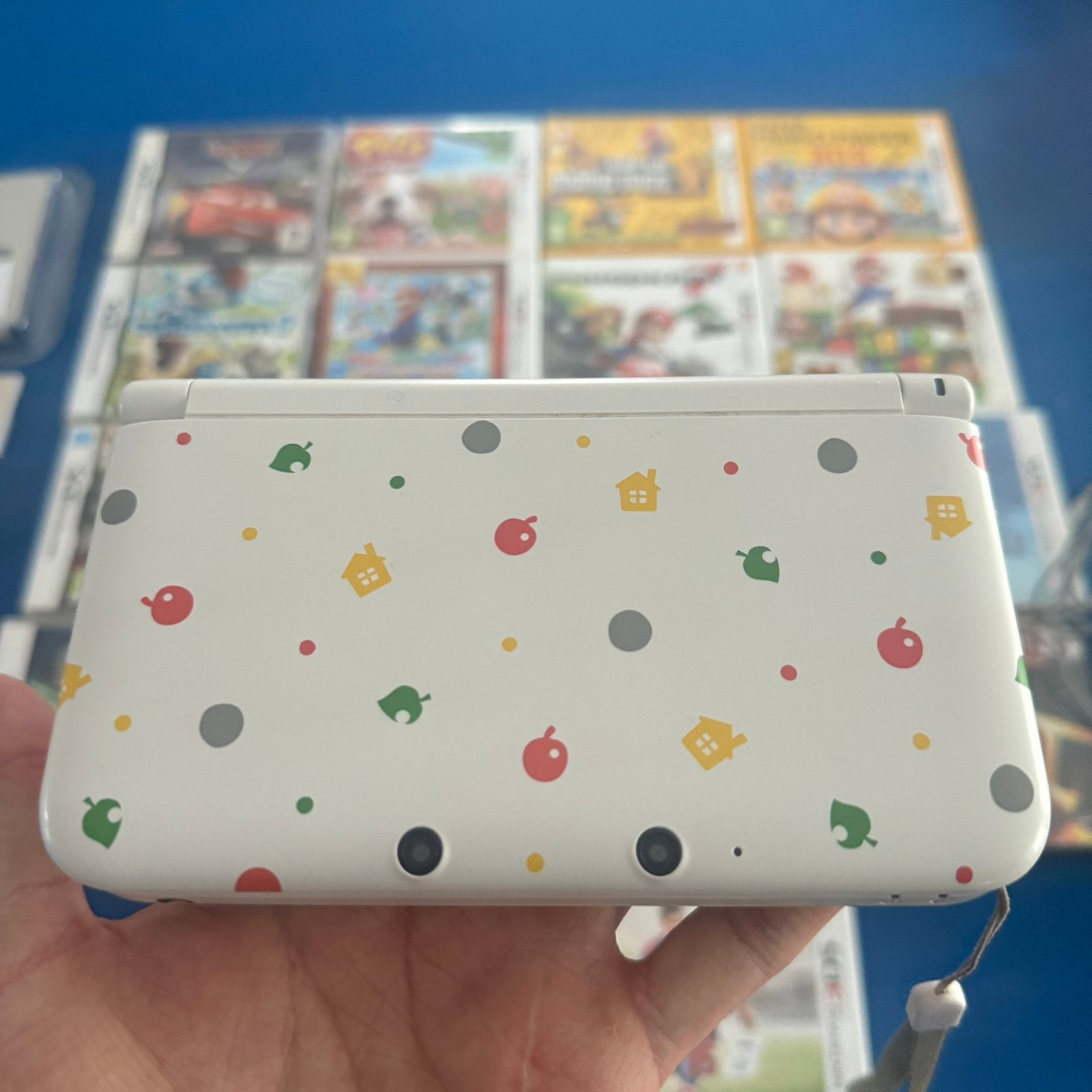 Animal Crossing 3DS XL + stylus, oplader - Games Optioneel, Met games, Wit, 3DS XL, Ophalen of Verzenden