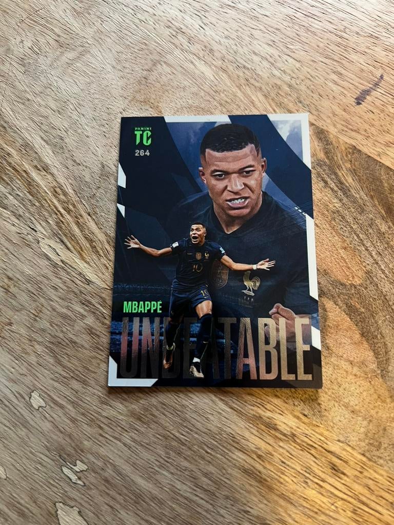 Voetbal kaart mbappé is in goede staat, Ophalen of Verzenden, Zo goed als nieuw, Plaatje