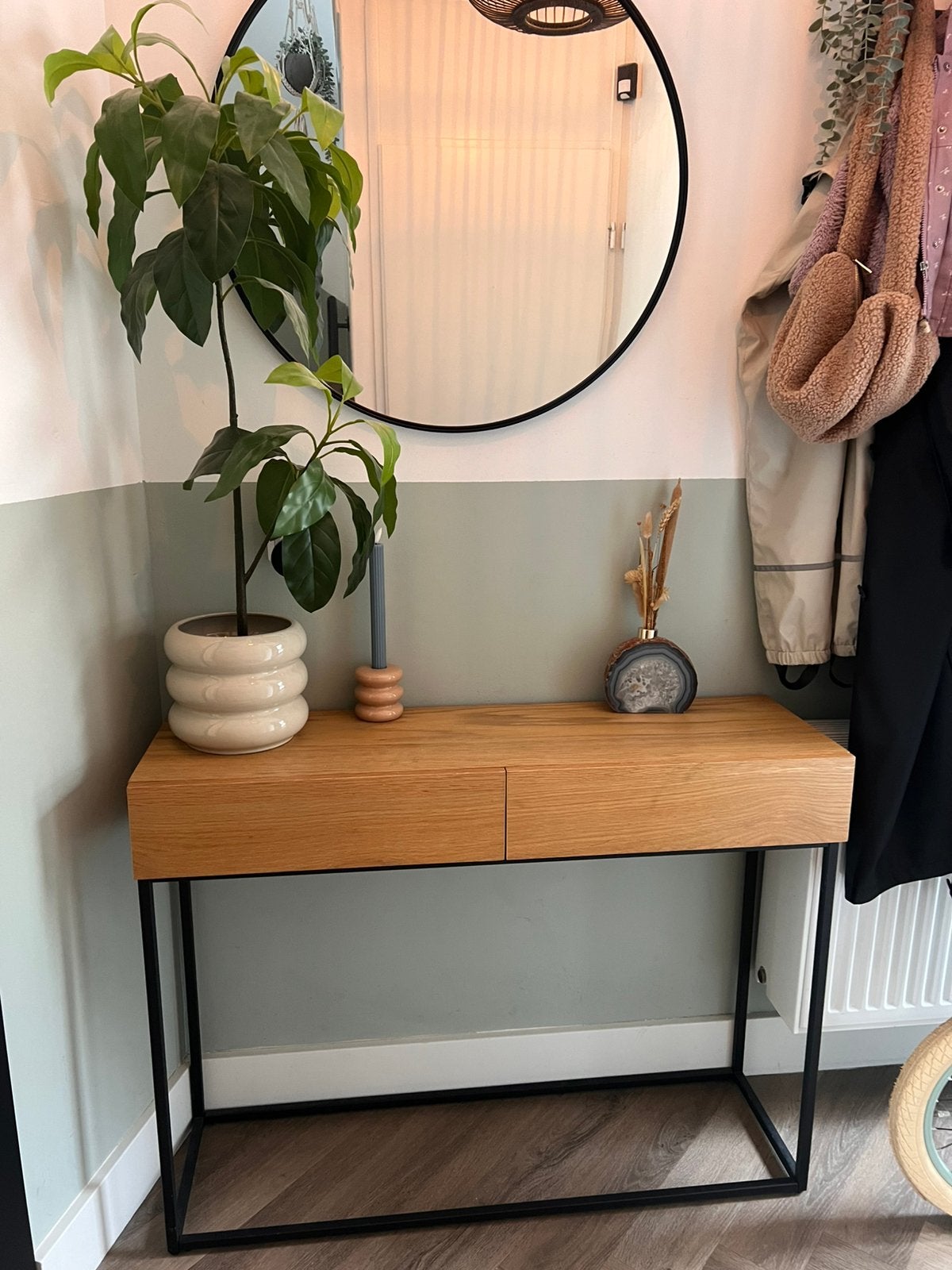 Sidetable met lades, Ophalen, 100 tot 150 cm, Zo goed als nieuw, 25 tot 50 cm