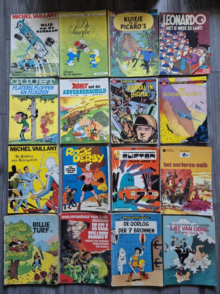 Grote verzameling vintage stripboeken – per stuk te koop, Gelezen, Meerdere schrijvers, Ophalen of Verzenden, Meerdere stripboeken