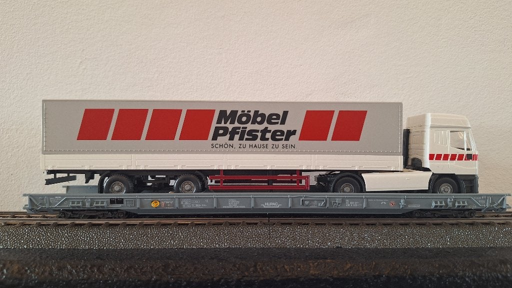 marklin 47423 Rollende landstrasse Mobel Pfister, Wisselstroom, Wagon, Ophalen of Verzenden, Zo goed als nieuw