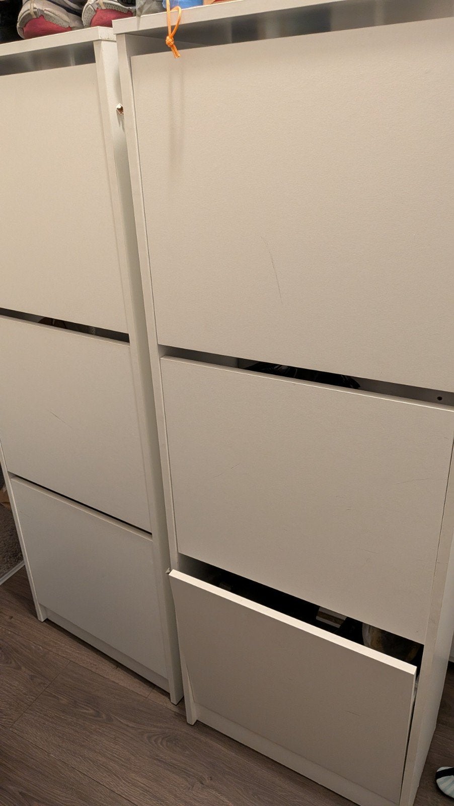VERKOCHT IKEA Bissa schoenenkast met 3 vakken, wit VERKOCHT, Huis en Inrichting, Ophalen, Gebruikt, Modern