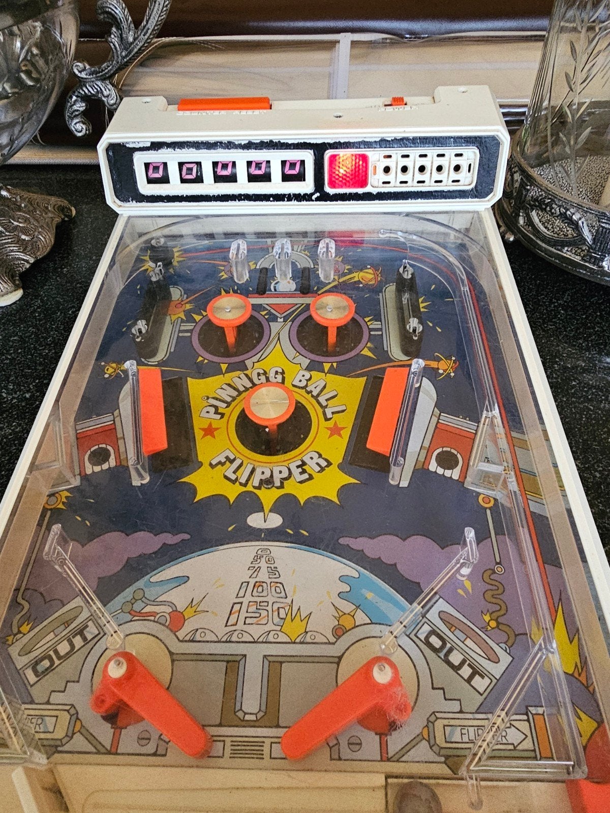 TOMY Pinball retro game - Oude elektrische flipperkast, Ophalen of Verzenden