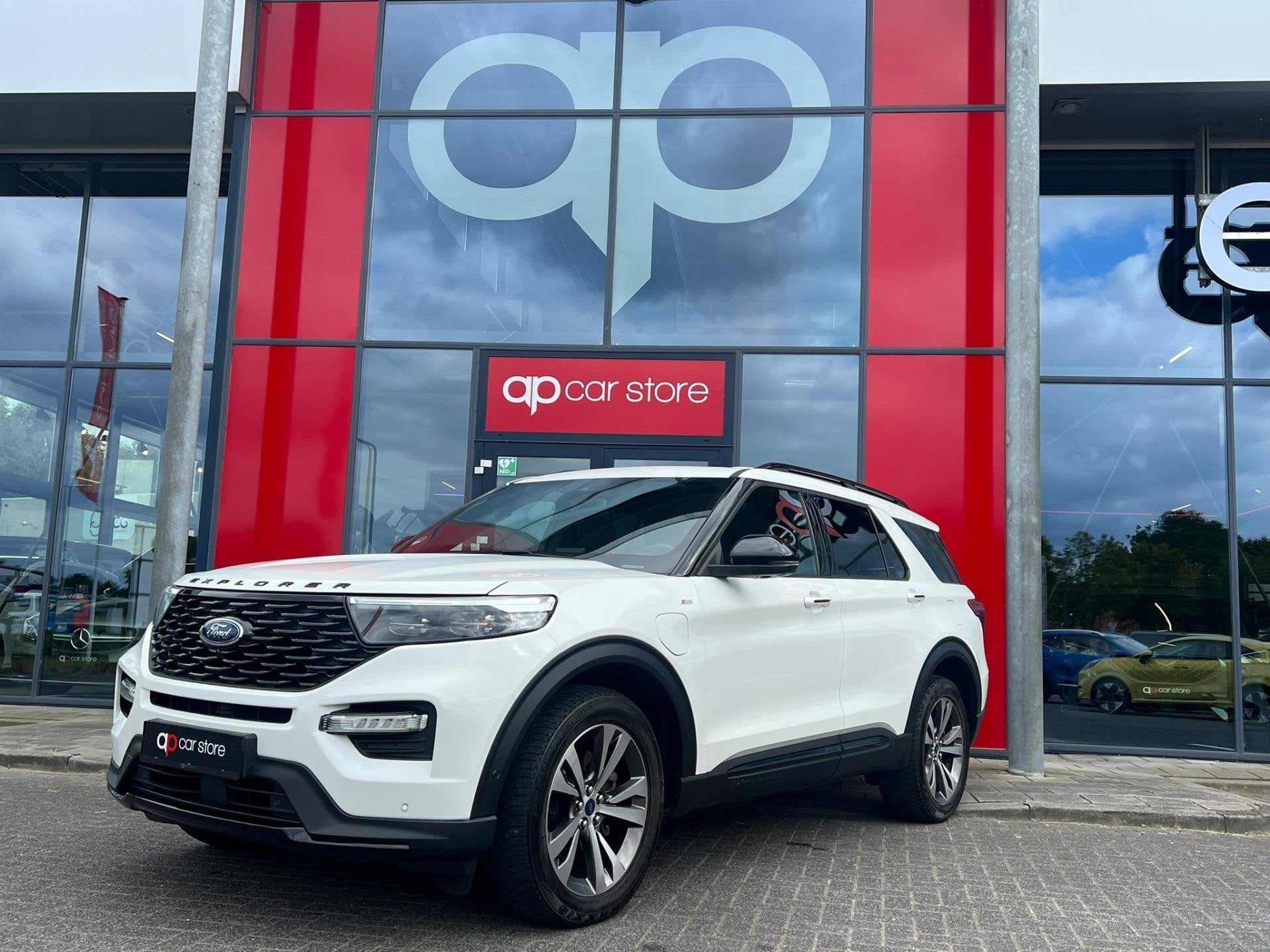Ford Explorer 3.0 V6 EcoBoost PHEV ST-Line, Automaat, Dealer onderhouden, Gebruikt, Wit