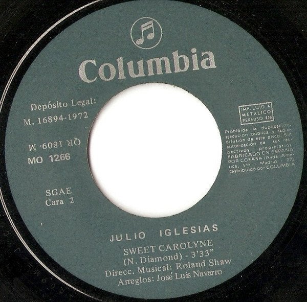 Julio iglesias - por una muje, Gebruikt, 7 inch, Ophalen of Verzenden, Pop