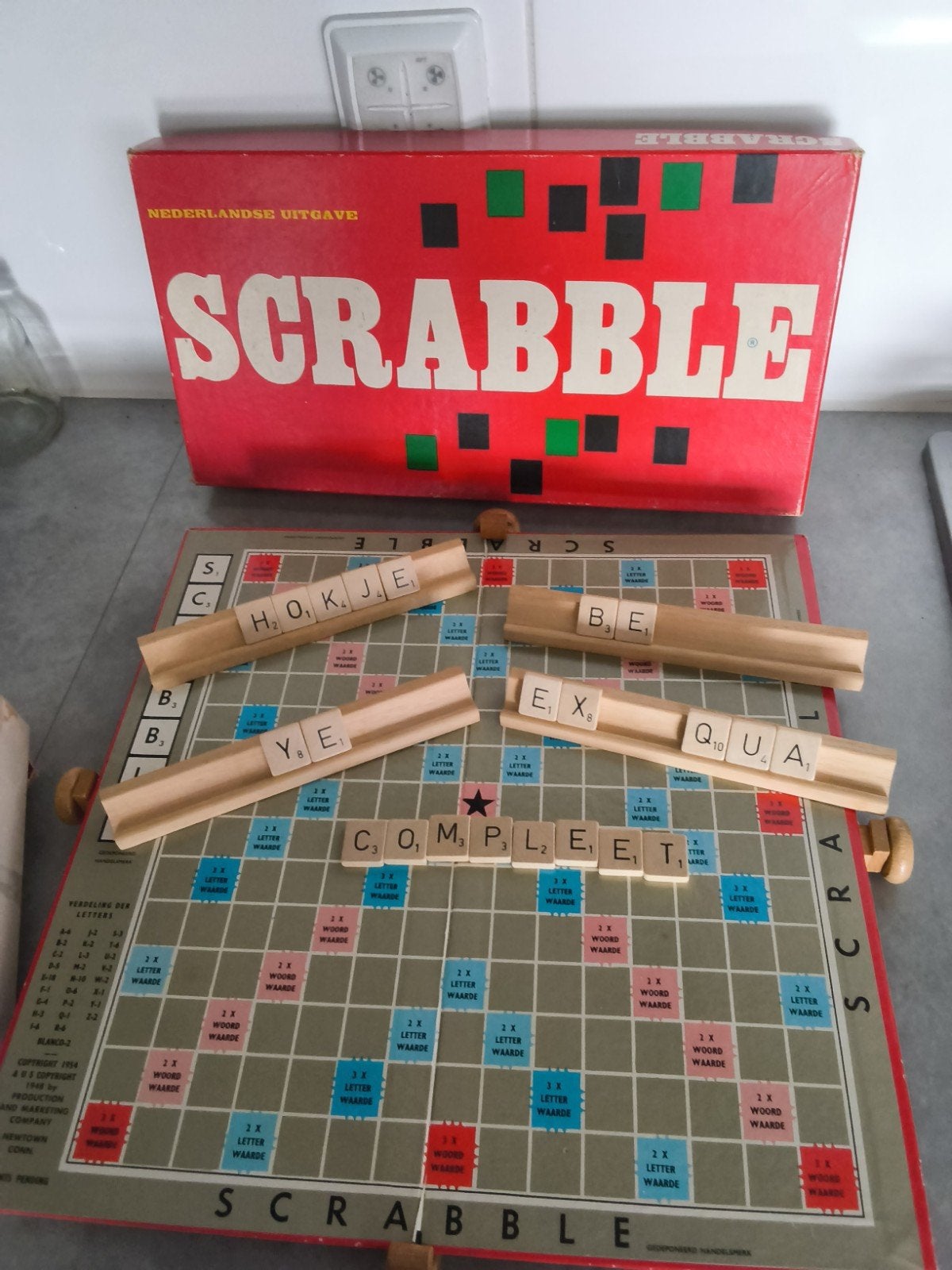 scrabble met draaitafel, Ophalen of Verzenden, Gebruikt