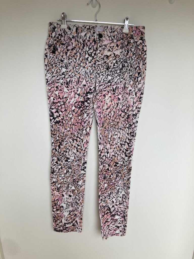 Lala Berlin broek roze print maat S slim fit, Maat 38/40 (M), COPENHAGEN STUDIOS GmbH, Customercare@copenhagenstudios.com, Ophalen of Verzenden