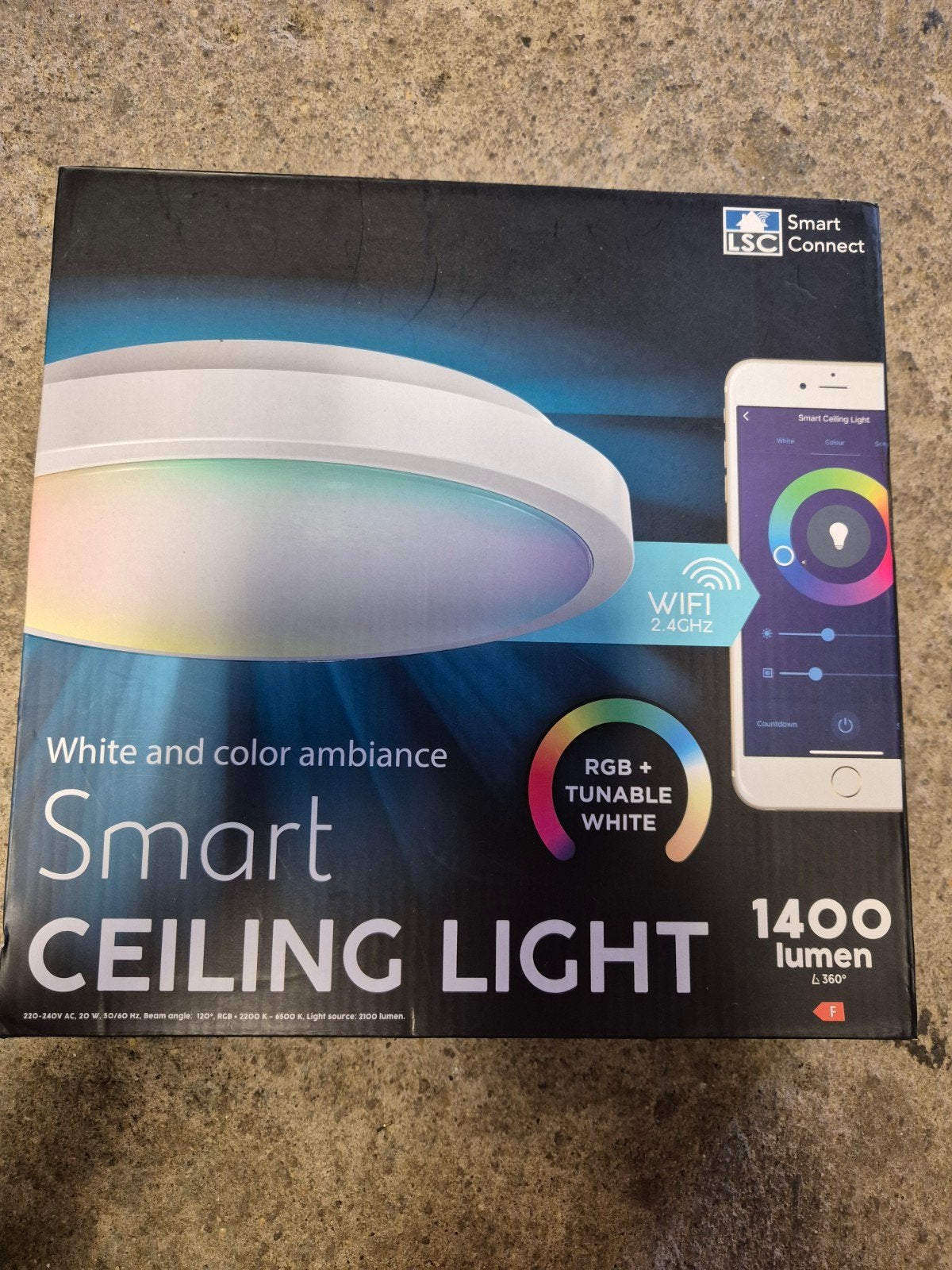 lsc plafond lamp, Led-lamp, Meerkleurig, LSC Smart Connect, Nieuw