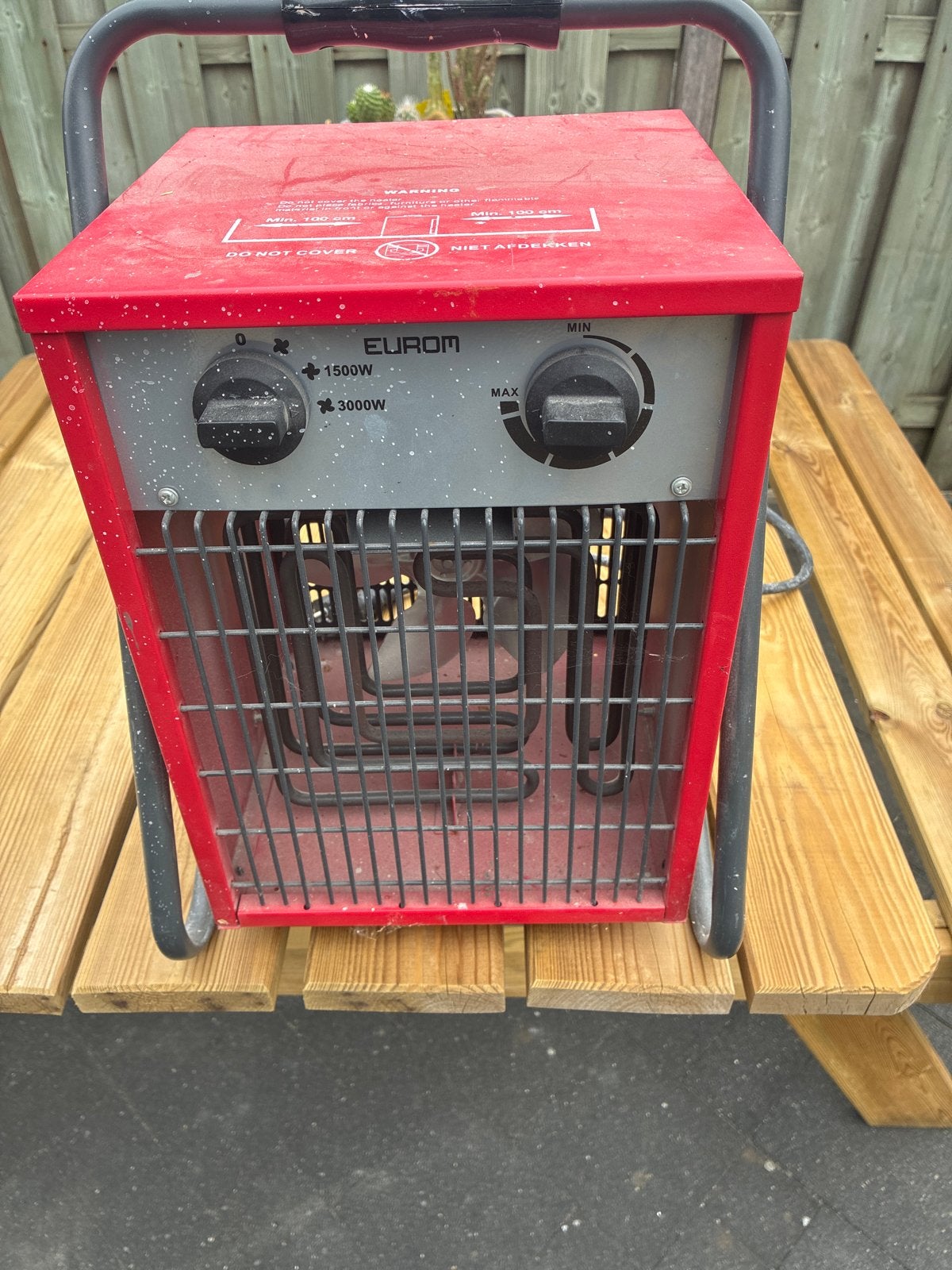 Eurom EK 3301 Elektrische Kachel - 3000W, Ophalen, Gebruikt, Overige soorten, Elektrisch