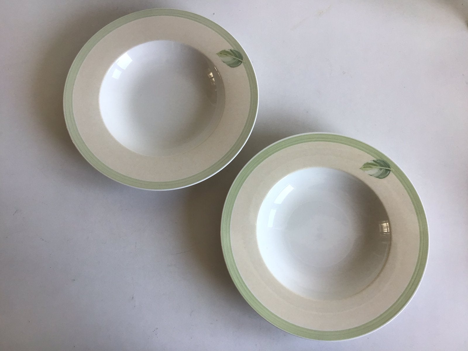 2x diep bord Villeroy & Boch Florea Folia House & Garden, Villeroy & Boch, Nieuw, Ophalen of Verzenden, Bord(en)