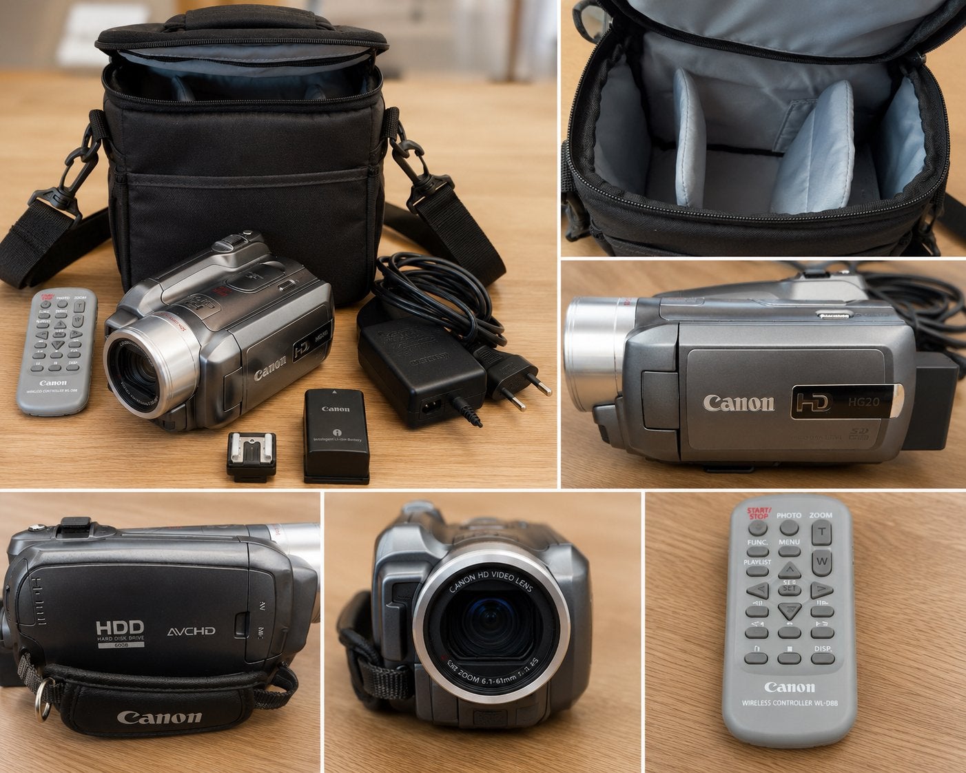 Canon HG20 Full HD&SD filmcamera – Z.G.A.N. – Compleet!, Ophalen, Harde schijf, Zo goed als nieuw, 8 tot 20x