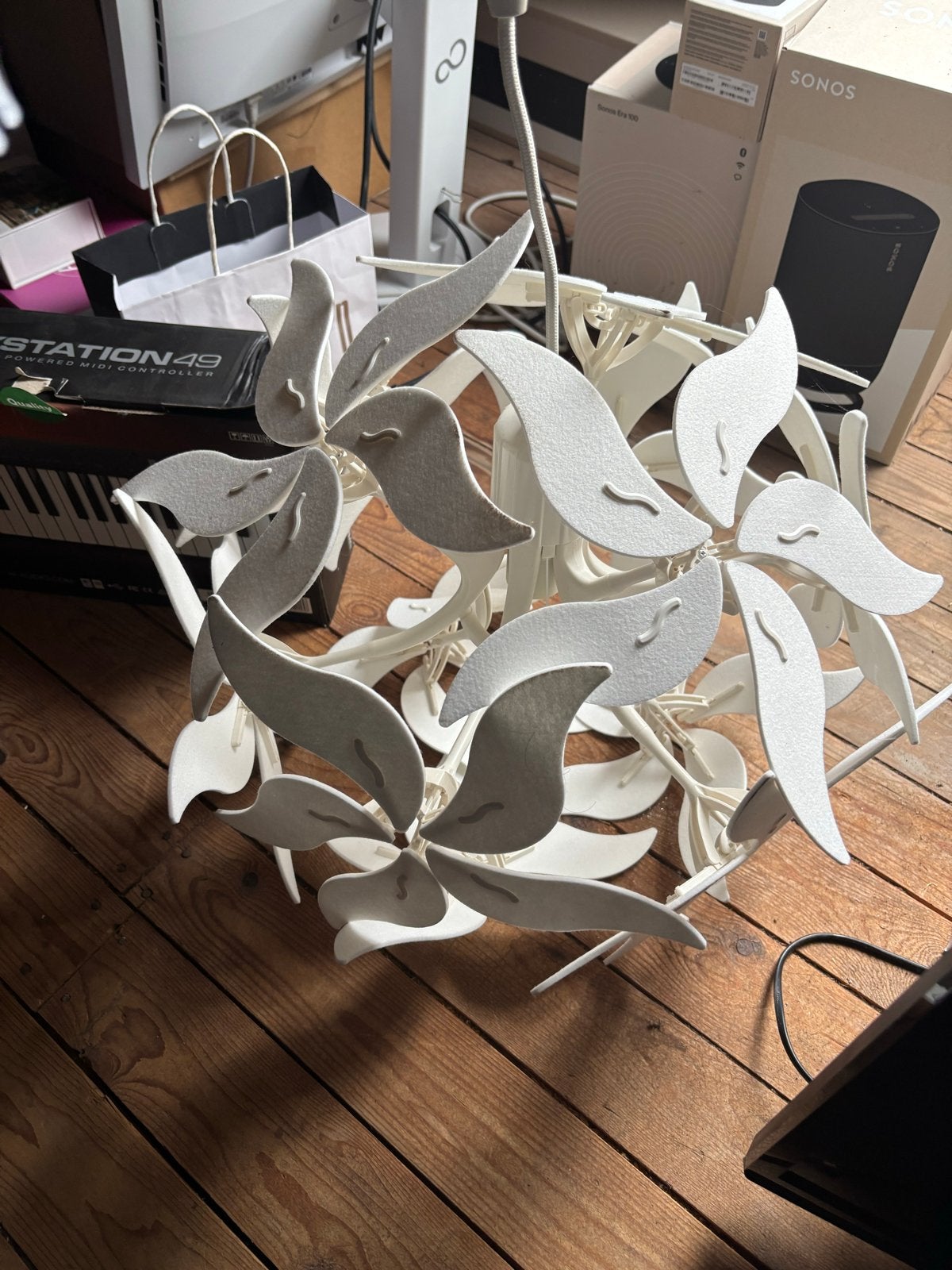 IKEA Hanglamp Bloem - Decoratieve Verlichting, Ophalen, Gebruikt, Kunststof, E27 (groot)