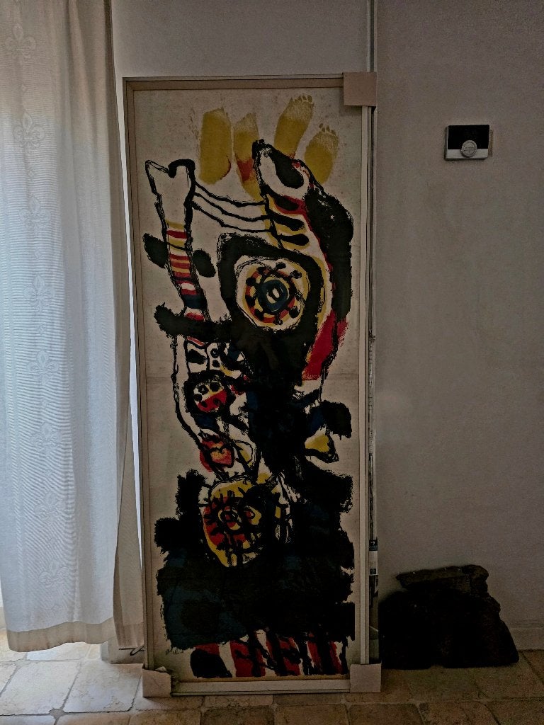 Jef Diederen - Indrukwekkend Abstract Werk (175x65cm), Ophalen, 1950 - 1999, Overige technieken, 65 cm