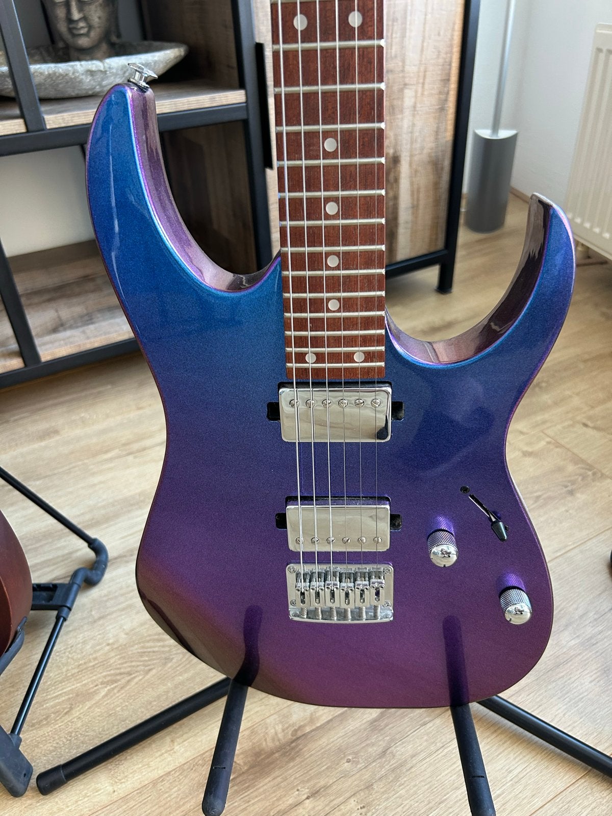 Ibanez GRG121SP-BMC Elektrische Gitaar - Zo goed als nieuw, Ophalen, Zo goed als nieuw, Solid body, Ibanez