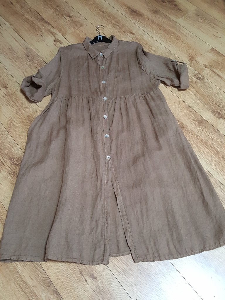 Lange jurk/jas/tuniek made in Italy incl verzending, Made in Italy, Verzenden, Maat 46/48 (XL) of groter, Zo goed als nieuw