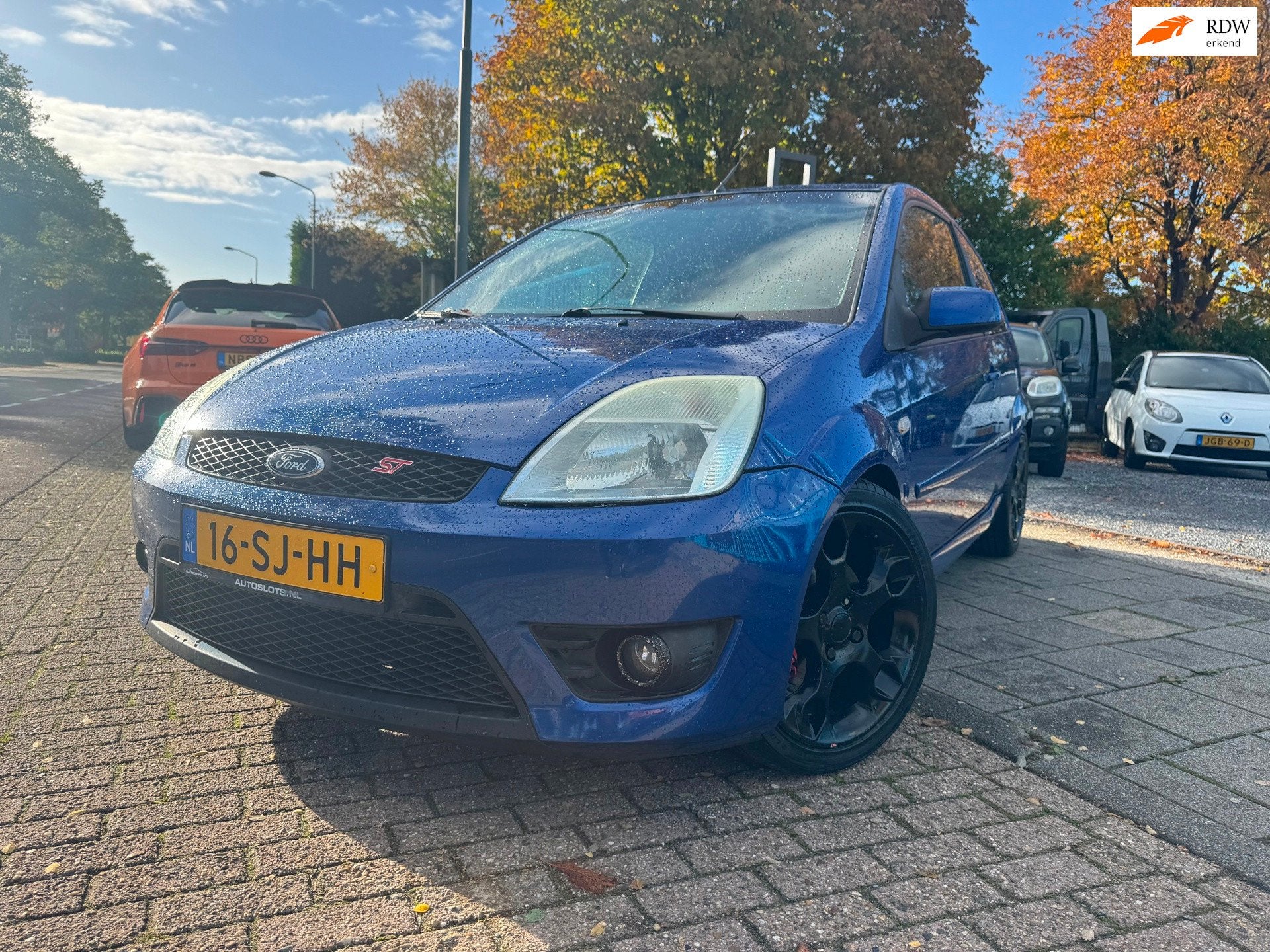 Ford Fiesta 2.0-16V ST A-C Elek Pakket 17” Bluetooth, Auto's, Voorwielaandrijving, 4 cilinders, 150 pk, Blauw