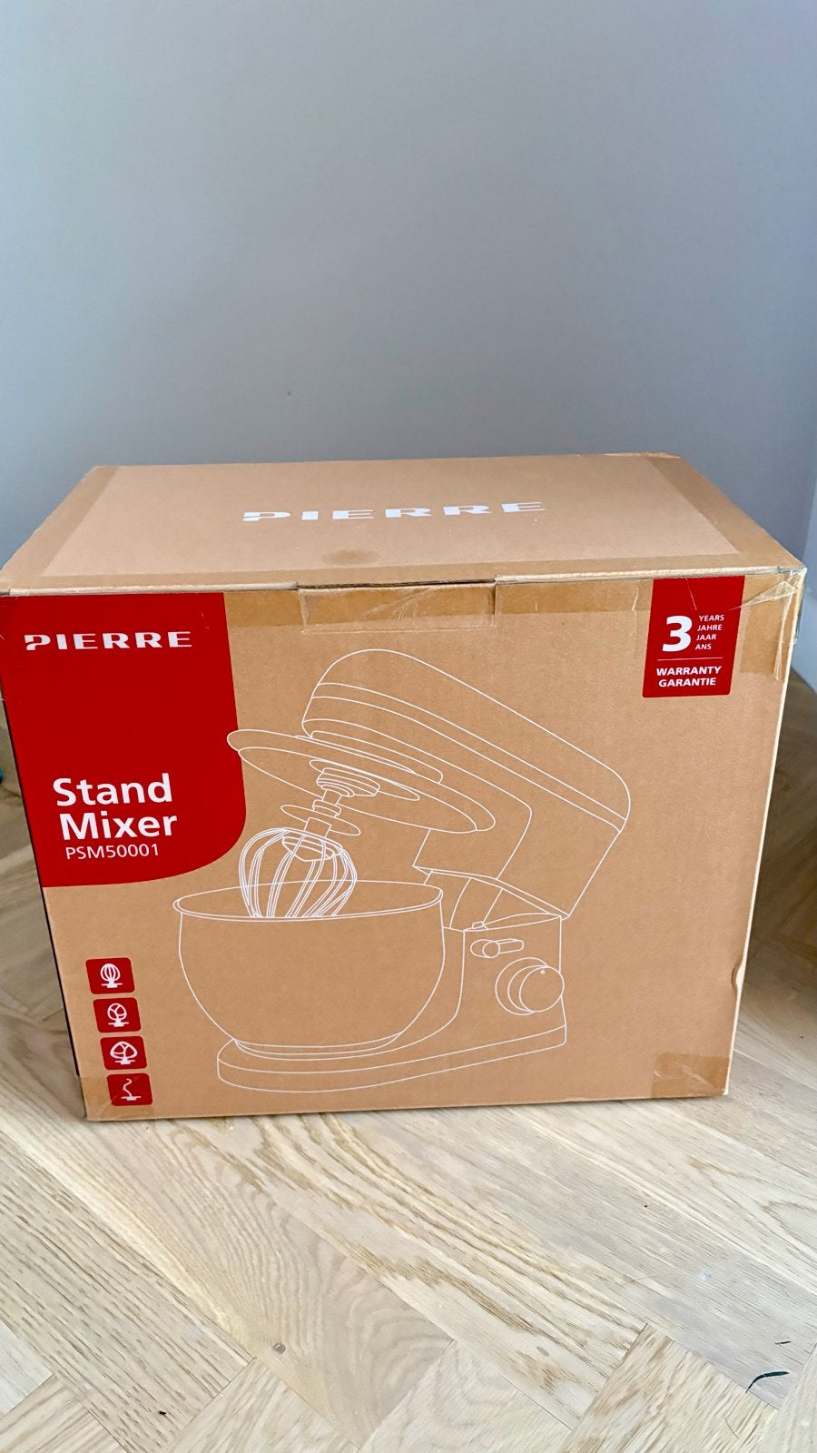 Nieuwe Pierre Stand Mixer PSM50001 - niet gebruikt!, 4 liter of meer, Ophalen, Nieuw, 3 snelheden of meer