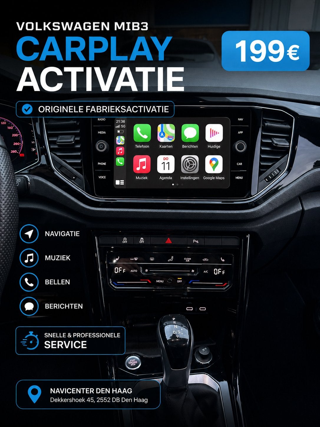 Volkswagen MIB3 CarPlay & Android Auto Activatie, Ophalen, Nieuw