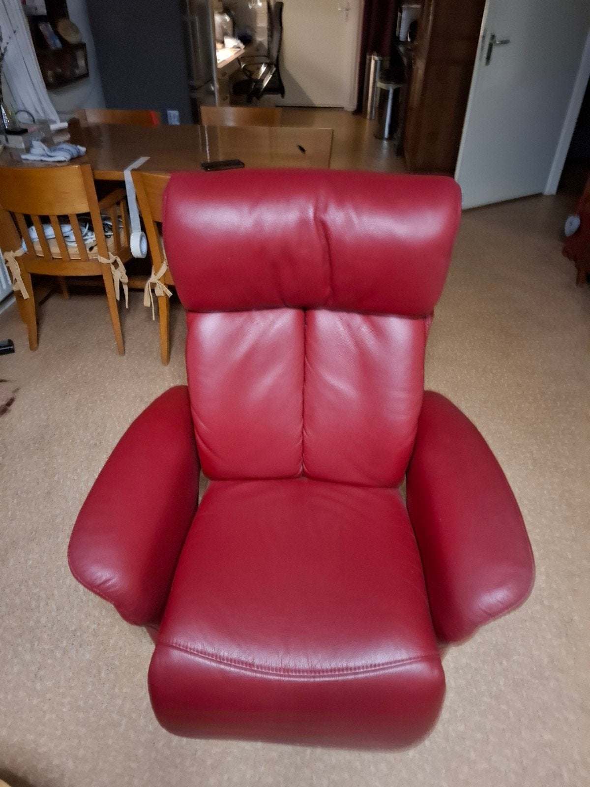 Meubelzorg relaxfauteuil met accu, niet draaibaar, Ophalen, Gebruikt, Leer, Eén