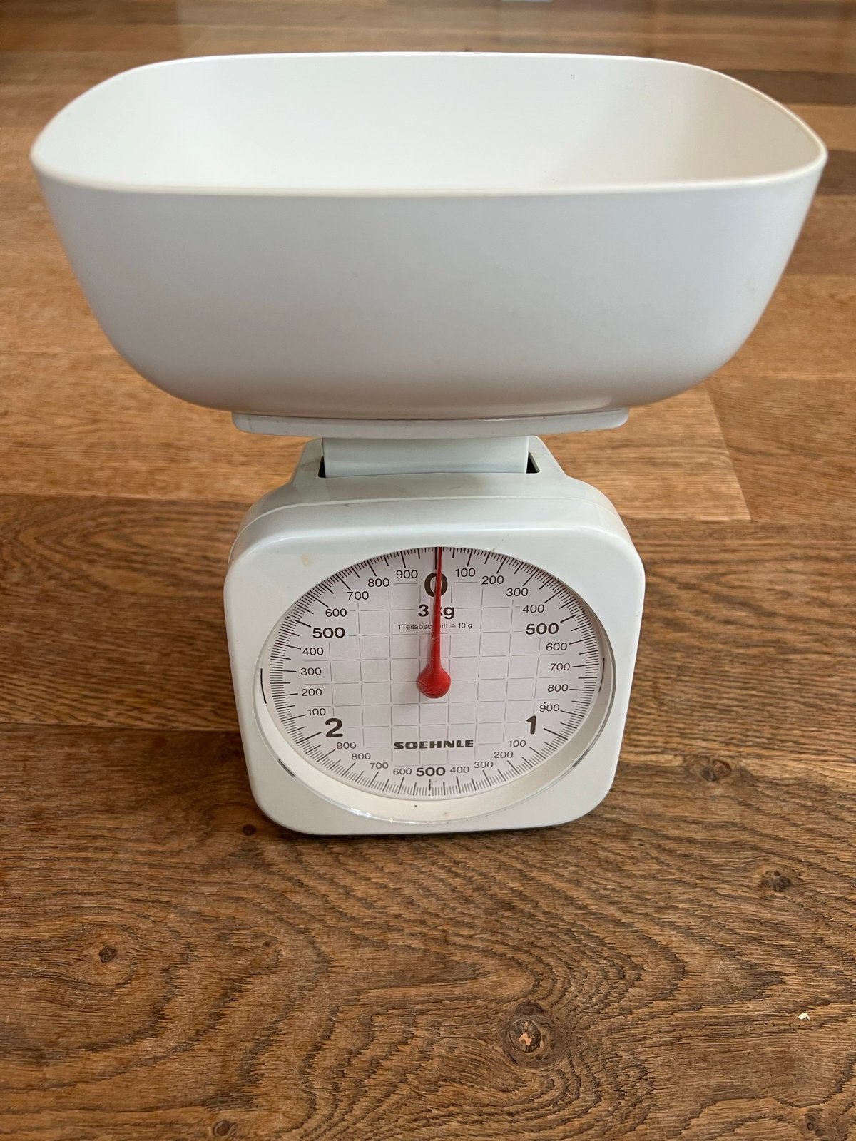 Soehnle Keukenweegschaal - Analoog, Wit, 3 kg, Ophalen of Verzenden, Gebruikt