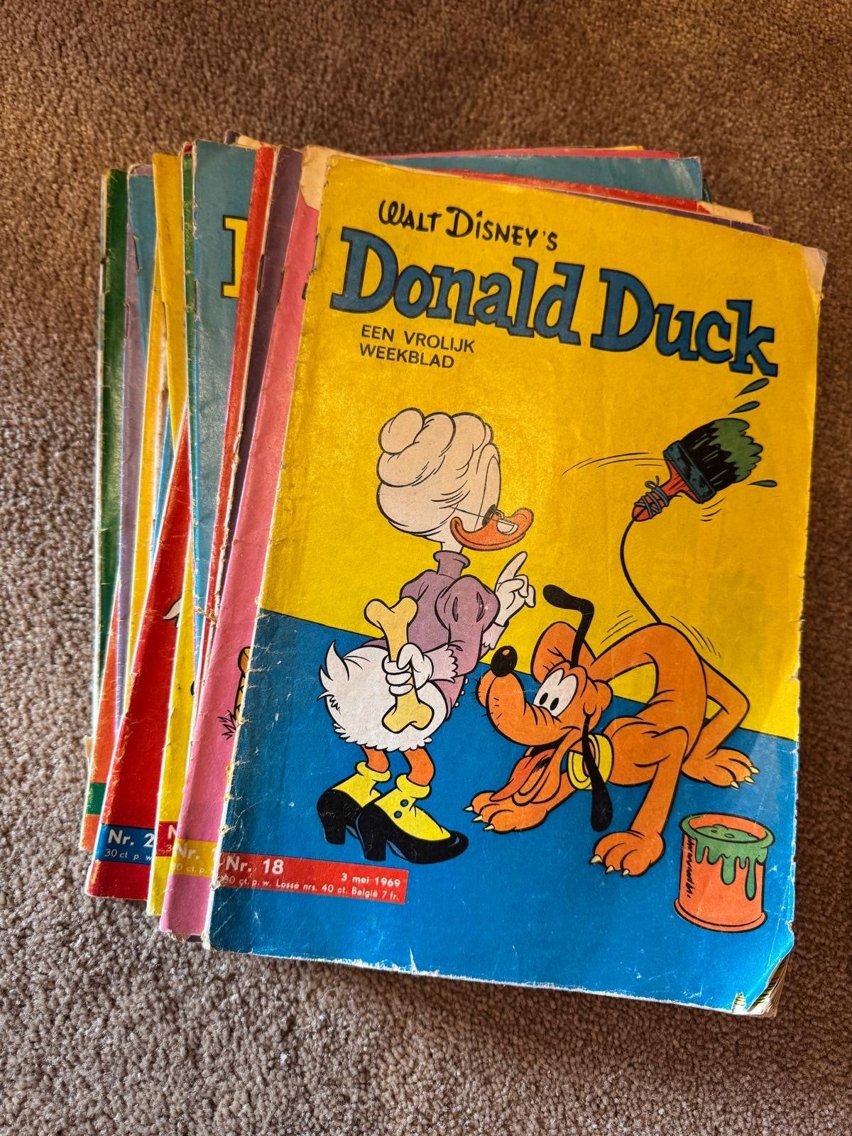 29 Donald Ducks uit 1969 - Goede staat, leesbaar, Boeken, Meerdere stripboeken, Ophalen, Gelezen
