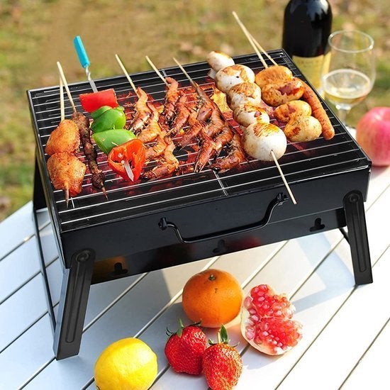 Compacte inklapbare tafel-BBQ zwart, Ophalen of Verzenden, Nieuw