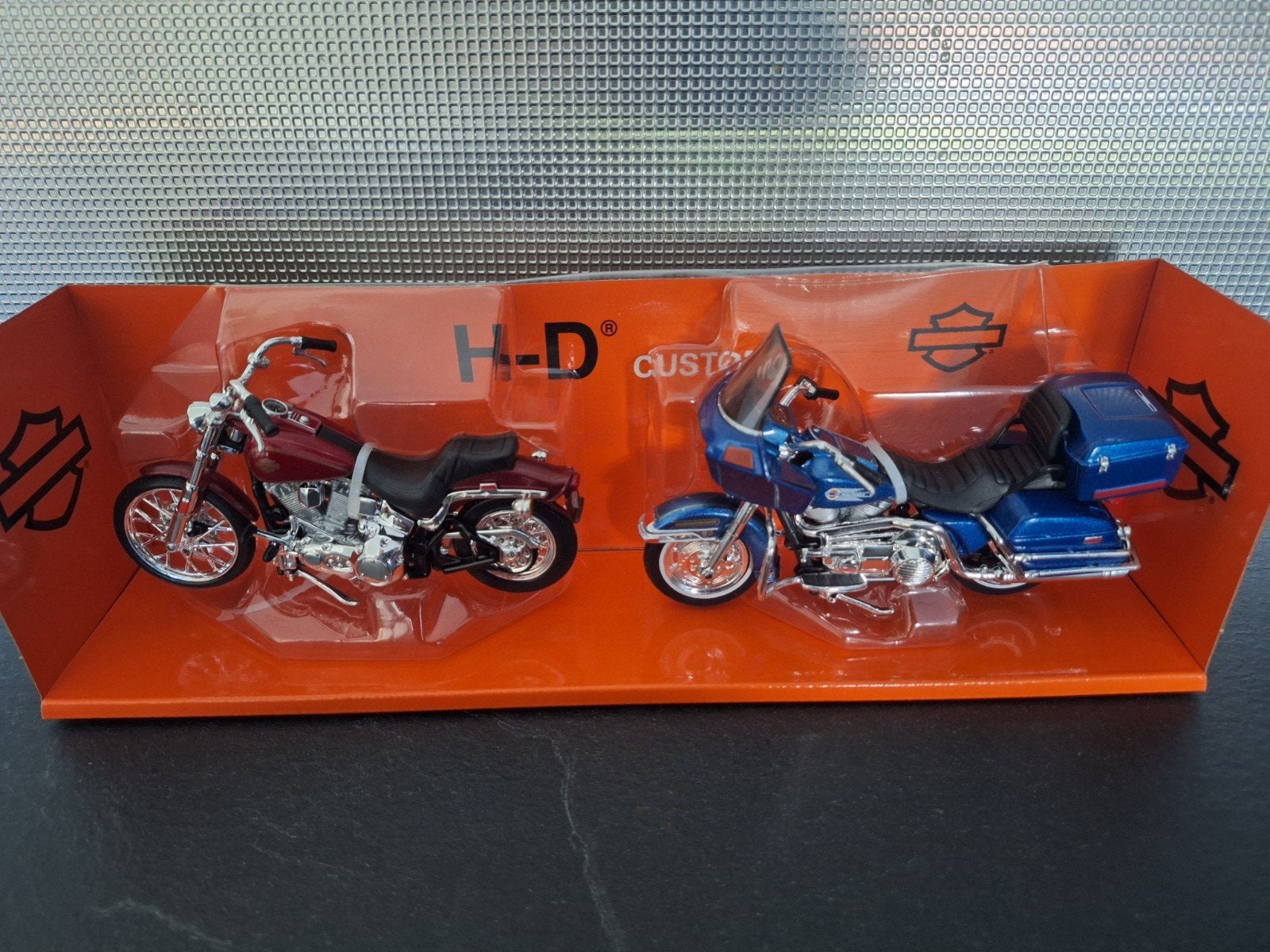 Harley-Davidson Duos 80's Set van 2 
Schaal 1:18, Overige merken, Nieuw, Ophalen of Verzenden, Maisto