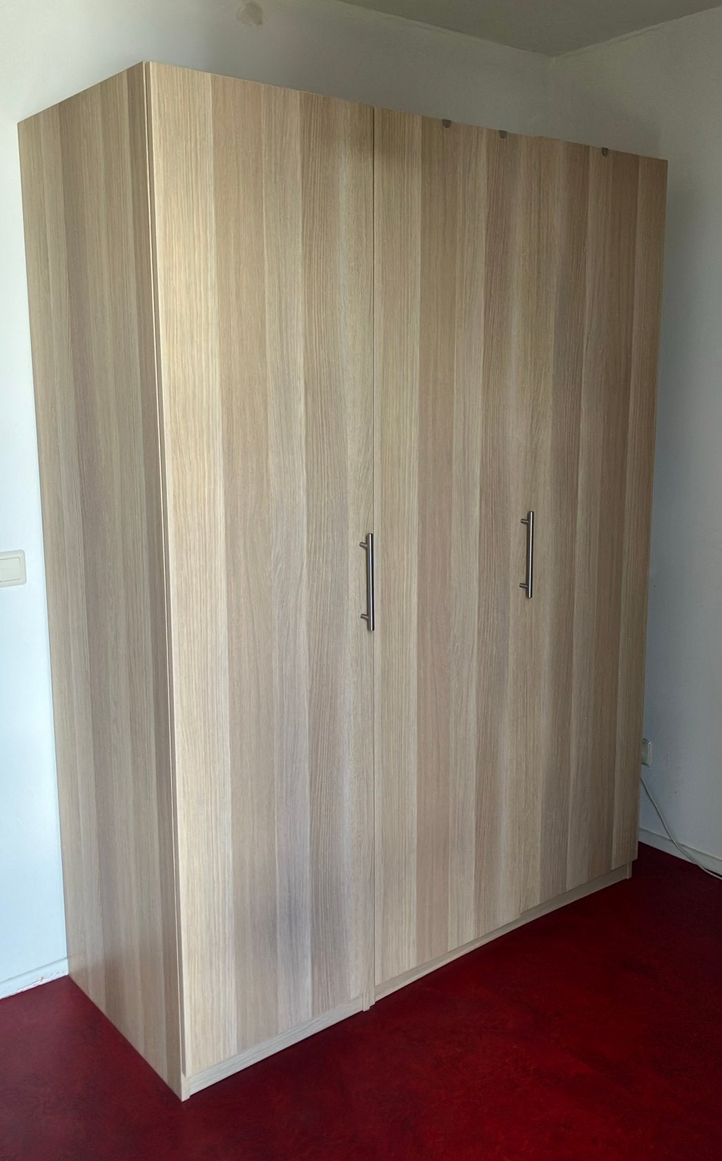 Kledingkast IKEA Pax Forsand, 2 x, gelazuurd eiken effect, Ophalen, Overige materialen, Met deur(en), 200 cm of meer