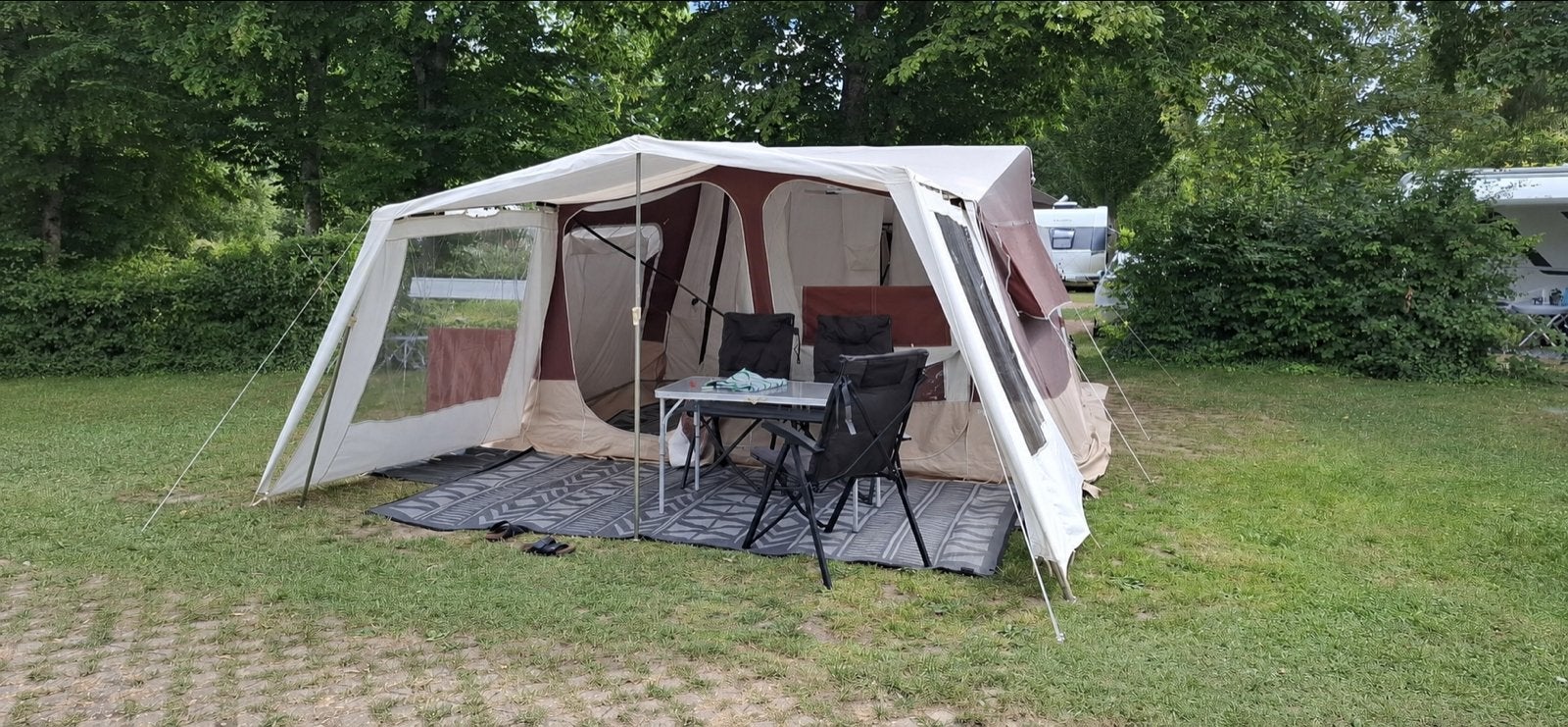 Trigano Odyssee vouwwagen voor 6-8 personen, Caravans en Kamperen, Ophalen, Gebruikt, Meer dan 6