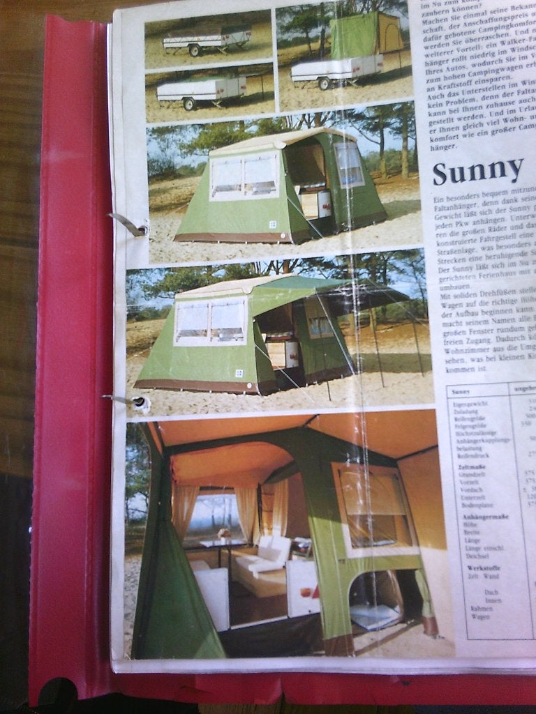 Tent 5-persoons Walker Sunny 1984 eventueel +kar,geen lijnen, Ophalen, Gebruikt, Tot en met 5